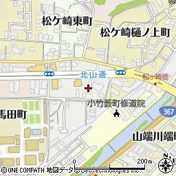 京都府京都市左京区松ケ崎小脇町13周辺の地図