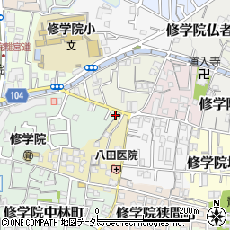 京都府京都市左京区修学院犬塚町1-6周辺の地図