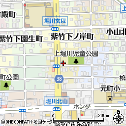 京都府京都市北区紫竹上本町周辺の地図