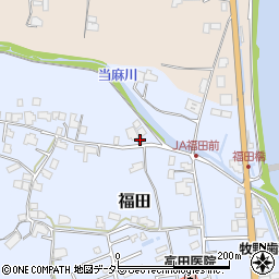落合福田簡易郵便局周辺の地図