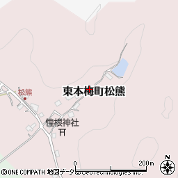 京都府亀岡市東本梅町松熊周辺の地図