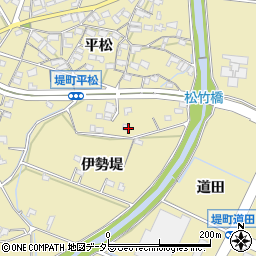 愛知県豊田市堤町伊勢堤周辺の地図