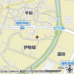 愛知県豊田市堤町（伊勢堤）周辺の地図