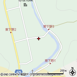 兵庫県宍粟市山崎町東下野215-1周辺の地図