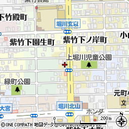 鍵開けの生活救急車　京都市北区エリア専用ダイヤル周辺の地図