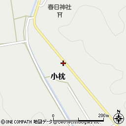 兵庫県丹波篠山市小枕1240周辺の地図