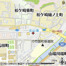 京都府京都市左京区松ケ崎小脇町16-3周辺の地図