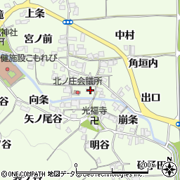 京都府亀岡市千代川町北ノ庄市場周辺の地図