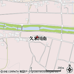 岡山県津山市久米川南周辺の地図