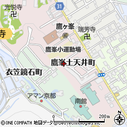 京都府京都市北区鷹峯土天井町38-3周辺の地図