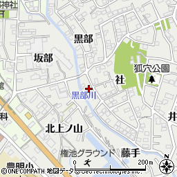 愛知県豊明市阿野町黒部5-3周辺の地図