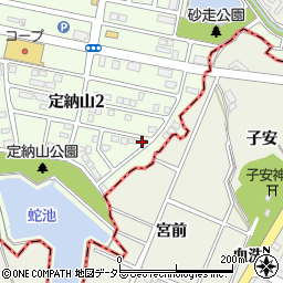 愛知県名古屋市緑区定納山2丁目606周辺の地図