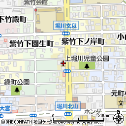 京都府京都市北区紫竹上本町12周辺の地図