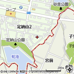 愛知県名古屋市緑区定納山2丁目604周辺の地図