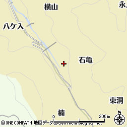 愛知県豊田市豊松町（石亀）周辺の地図