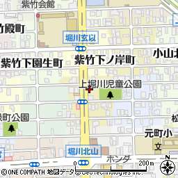 京都府京都市北区紫竹上本町28周辺の地図