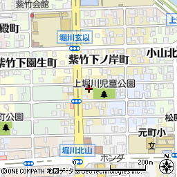 京都府京都市北区紫竹上本町25周辺の地図