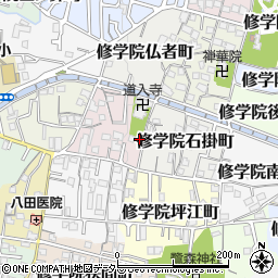 京都府京都市左京区修学院茶屋ノ前町4-1周辺の地図