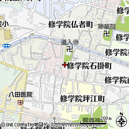 京都府京都市左京区修学院茶屋ノ前町4周辺の地図