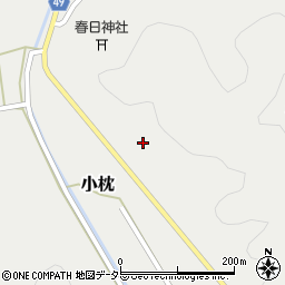 兵庫県丹波篠山市小枕1305周辺の地図