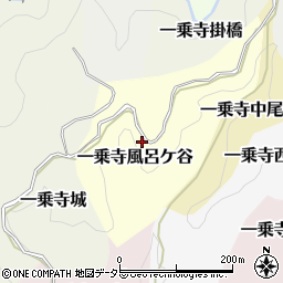 京都府京都市左京区一乗寺風呂ケ谷周辺の地図