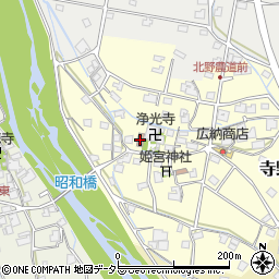 寺野公民館周辺の地図