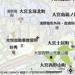 京都府京都市北区大宮玄琢南町周辺の地図