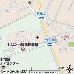 菰野町役場　竹永幼稚園・保育園周辺の地図