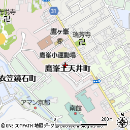 京都府京都市北区鷹峯土天井町38周辺の地図