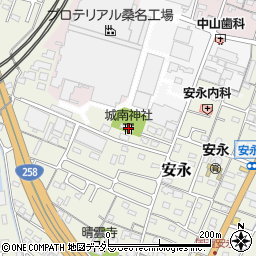 城南神社周辺の地図