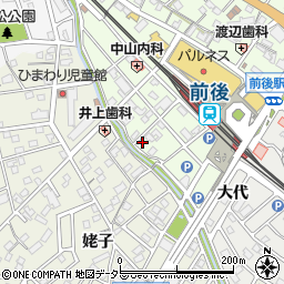 愛知県豊明市前後町大代1605-33周辺の地図