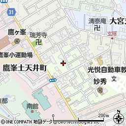 京都府京都市北区鷹峯黒門町36-24周辺の地図