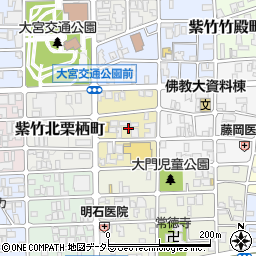 京都府京都市北区紫竹西大門町周辺の地図