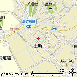 愛知県豊田市堤町上町周辺の地図