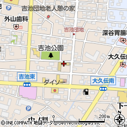 豊明市役所　中部保育園周辺の地図
