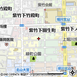 京都府京都市北区紫竹下園生町4周辺の地図