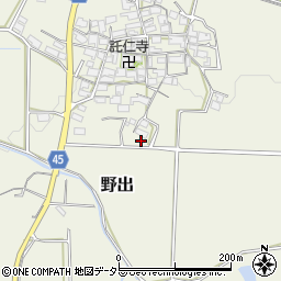 滋賀県蒲生郡日野町野出831周辺の地図