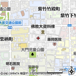 京都府京都市北区紫竹大門町周辺の地図