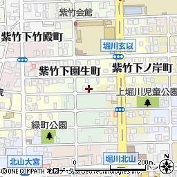 京都府京都市北区紫竹下園生町50周辺の地図