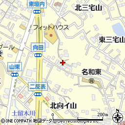 愛知県東海市名和町北寺廻間周辺の地図