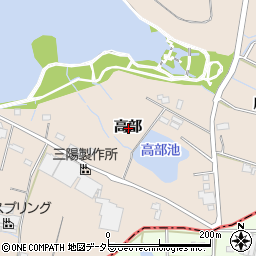 愛知県刈谷市井ケ谷町高部周辺の地図