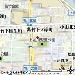 京都府京都市北区紫竹上本町21周辺の地図