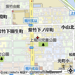 京都府京都市北区紫竹上本町19周辺の地図