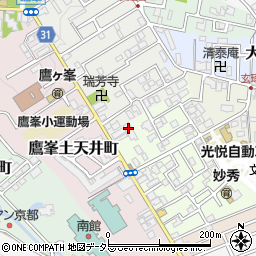 京都府京都市北区鷹峯黒門町36-55周辺の地図