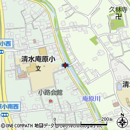 庵原小学校周辺の地図