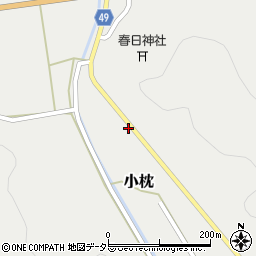 兵庫県丹波篠山市小枕1244-2周辺の地図