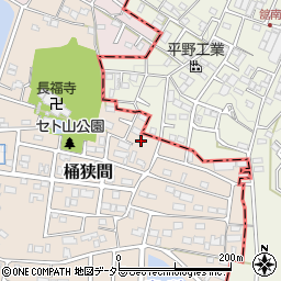愛知県名古屋市緑区桶狭間1305周辺の地図