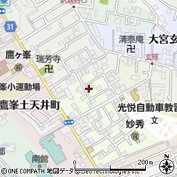 京都府京都市北区鷹峯黒門町36-26周辺の地図