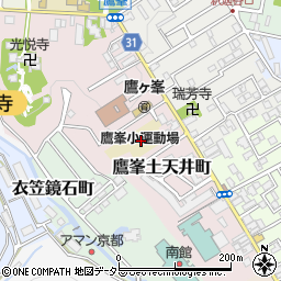 京都府京都市北区鷹峯土天井町周辺の地図