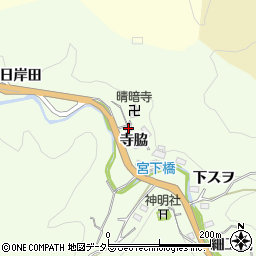 愛知県豊田市林添町（寺脇）周辺の地図